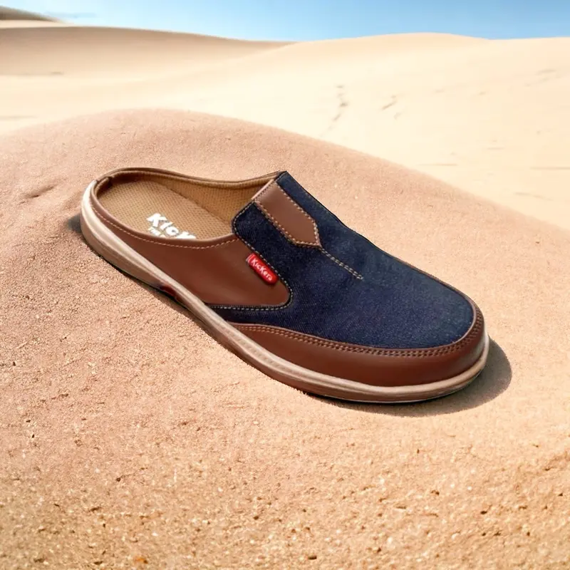 Sepatu sendal pria / sepatu slide pria / sepatu cowok / sepatu slip on pria Canvas 1