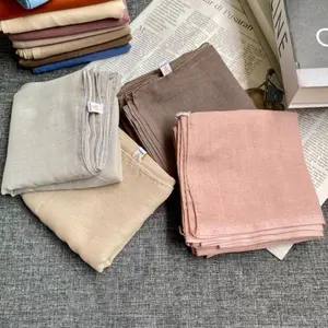 Varisha Hijab Segi Empat Paris Jadul 110cm Anti Meleyot Lembut Bahan Adem Finishing Neci 2sisi dijahit