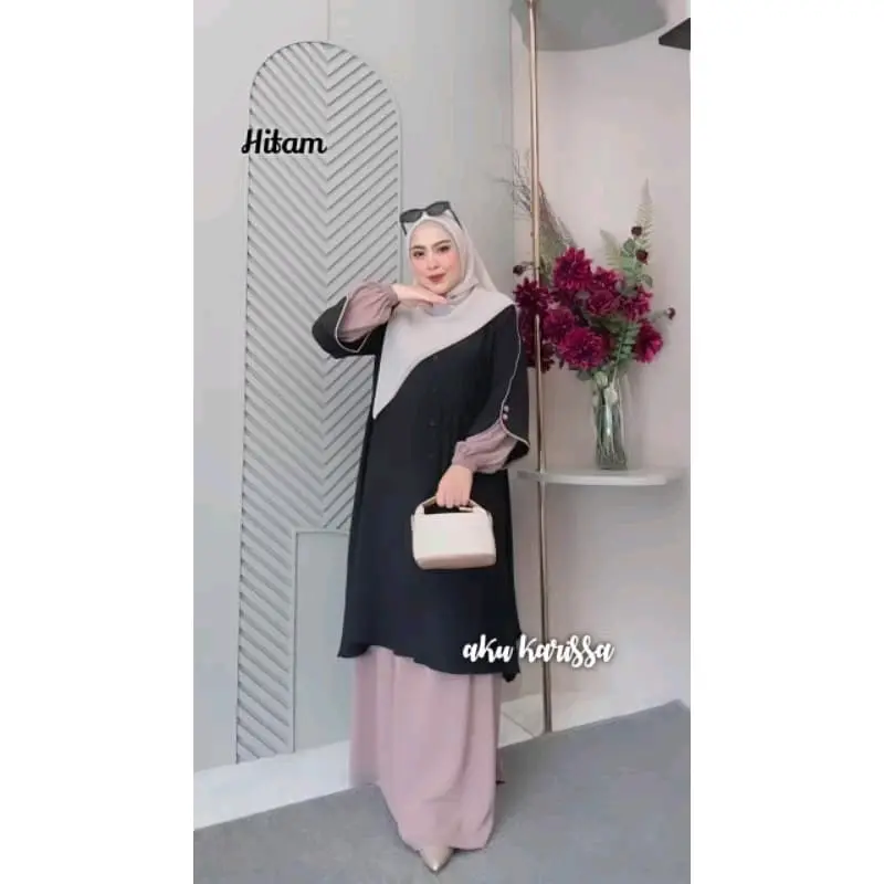 azmiya set rok malay limited edition Setelan Wanita