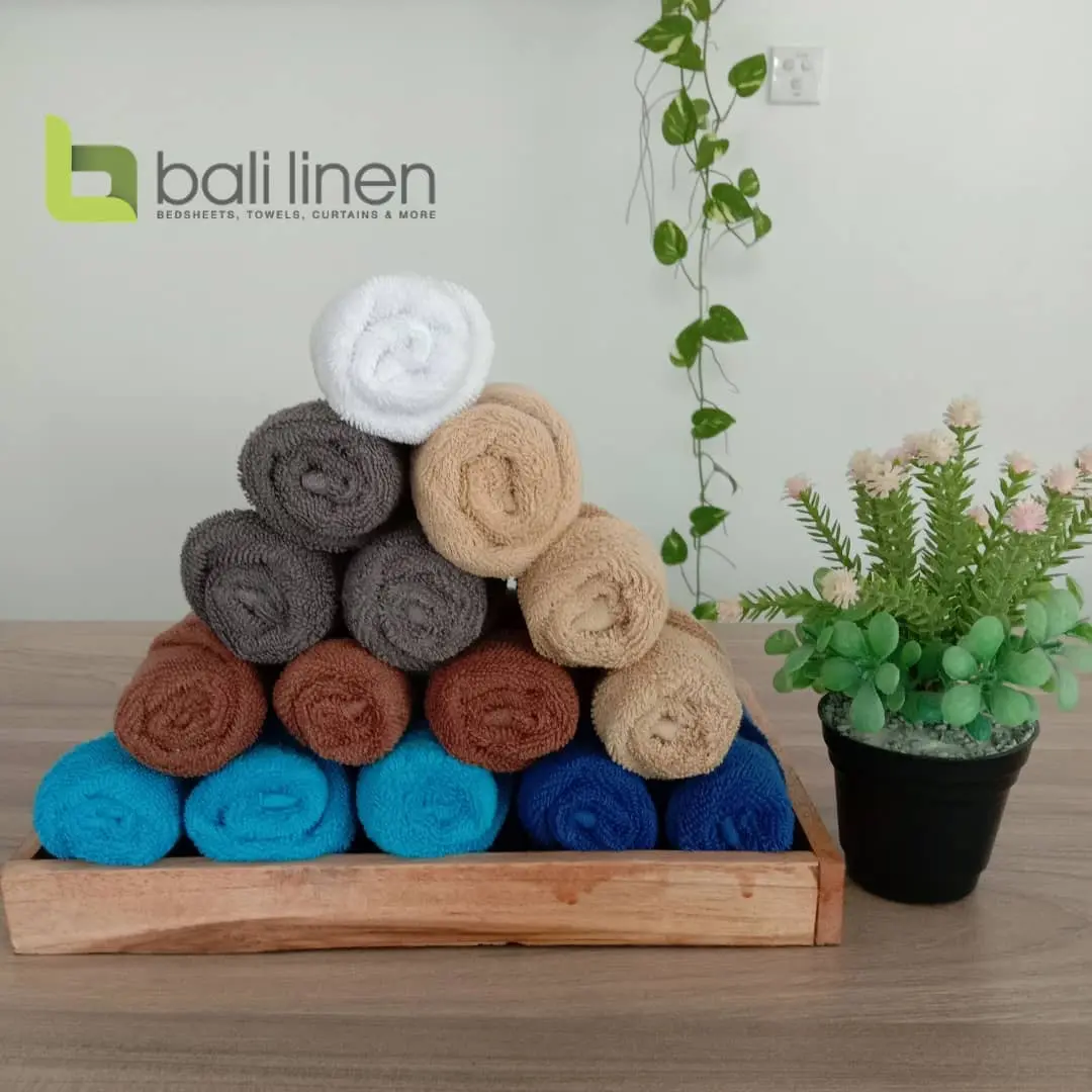 Bali Linen - Face Towel Plain 100% Cotton
