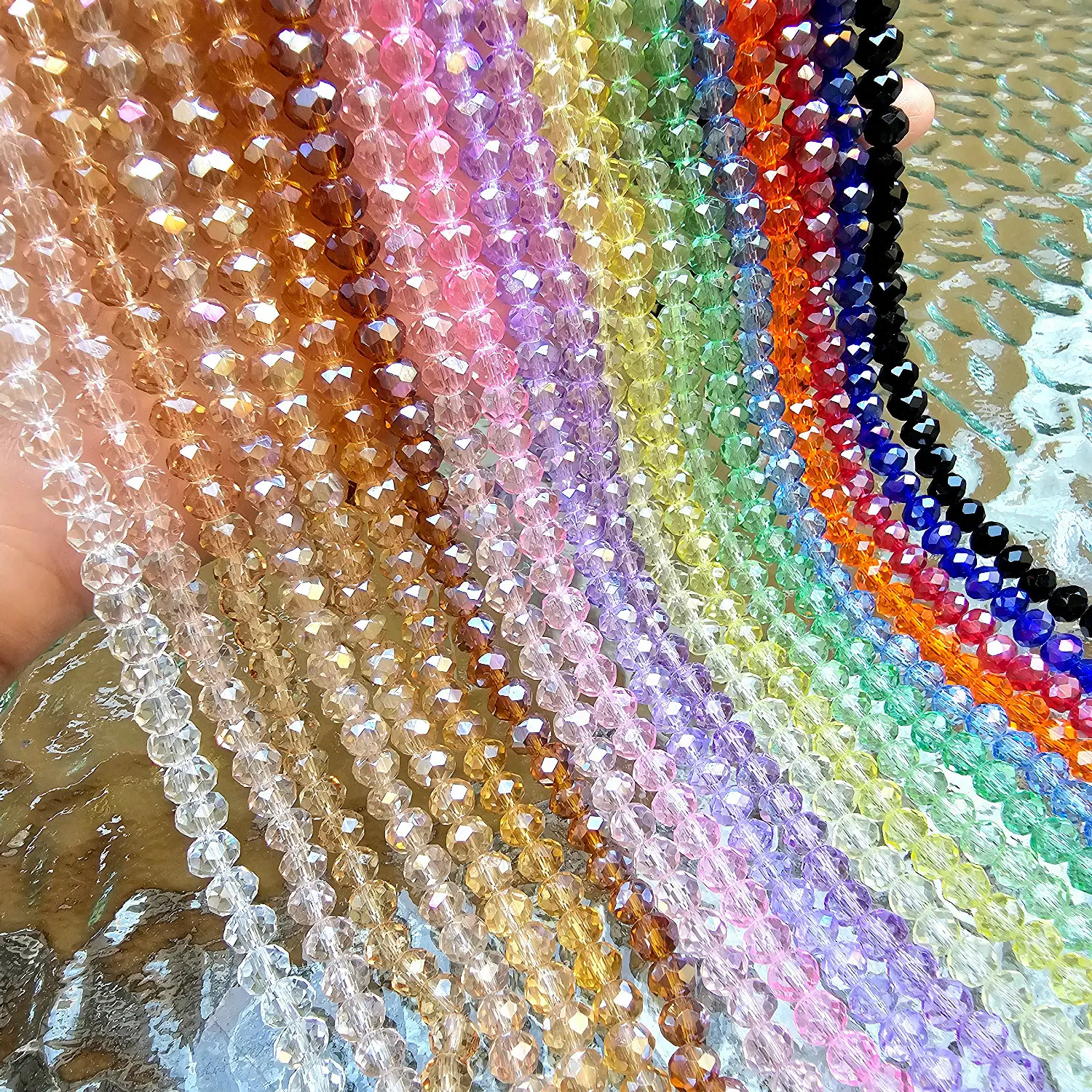 Manik Manik Crystal Kristal Ceko 6mm 8mm Bahan DIY - BH129