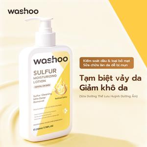 Washoo Kem dưỡng da Lưu Huỳnh Dưỡng Ẩm Giảm Khô Và Ngứa Dưỡng Ẩm Lâu Dài Thẩm Thấu Nhanh Lưu Hương Lâu Phù Hợp Với Da Nhạy Cảm