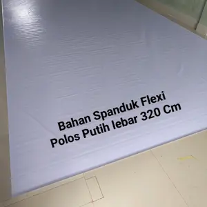 Bahan Spanduk Flexi Baliho Polos Putih Uk. 3,2mx1m Ketebalan 280/300/340/380/440GSM Dinding span duk