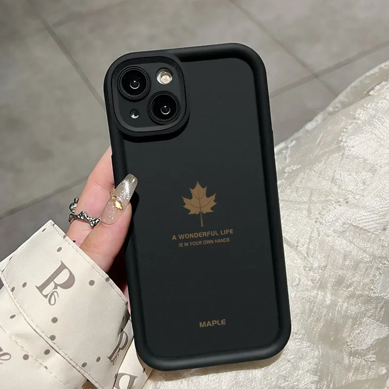 Casing Hp Untuk Infinix Smart 6 Infinix Smart 6 Plus Case HP pola daun maple Cesing Casing sederhana Kesing Silikon lunak Kasing baru Softcase 2