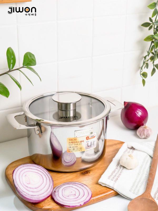Nồi Inox Lumi Jiwon JW-8136 Inox Liền Khối Đáy Từ 3 Lớp An Toàn Cho Sức Khỏe Dùng Cho Mọi Loại Bếp