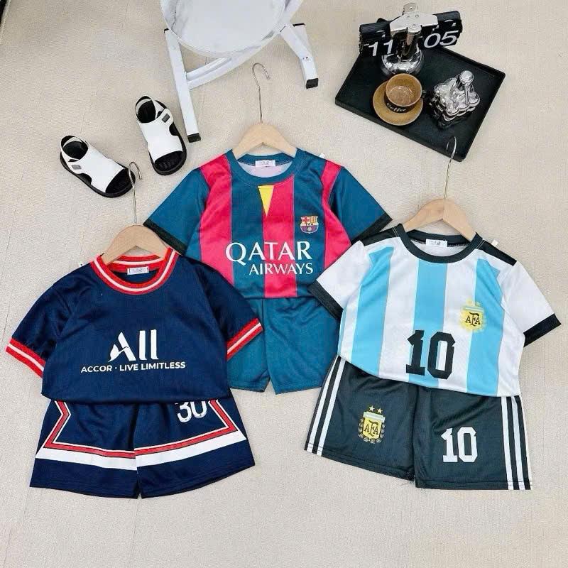 Bộ quần áo ther thao dành cho bé trai mẫu MESSI size 14-52kg - TikTok ...