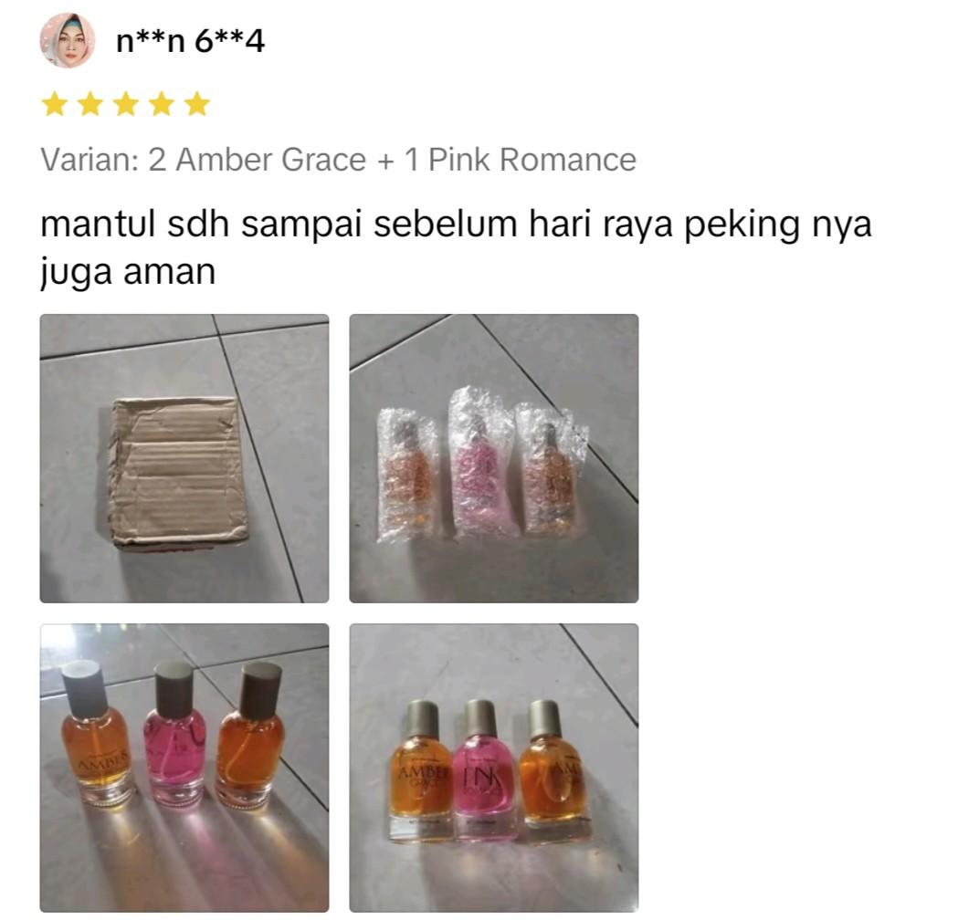 Promo Buy 1 Get 3 Parfum MINISO Pink Romance + Amber Grace Parfum Wanita Tahan Lama Perfume