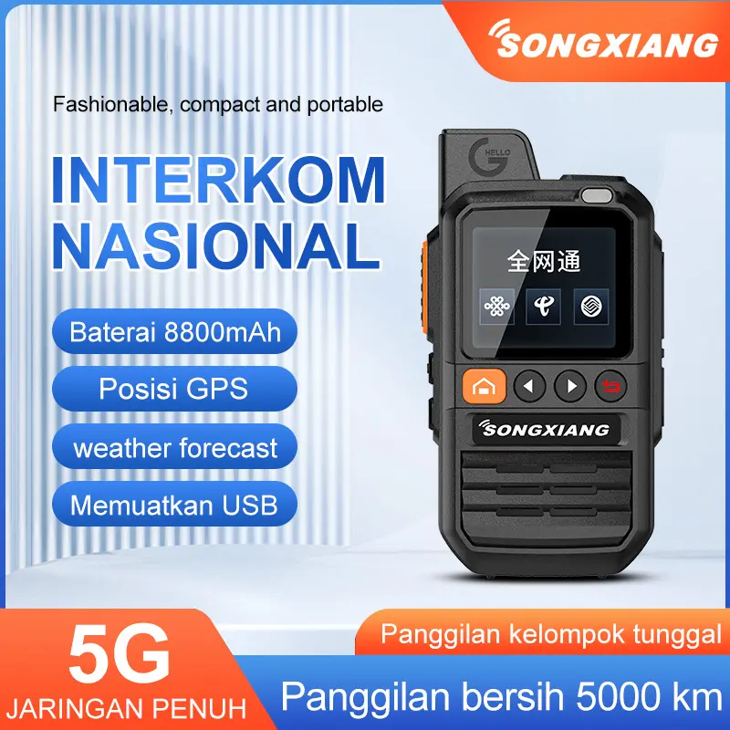 HT N3210 Walkie Talkie Jarak Jauh 5000km(Max) 8800mAH HT Wlan UHF  Waterproof Portable Two Way Radio With Charger 1