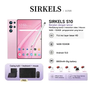 【LIVE Eksklusif】Free Keyboard S10 RAM 16GB ROM 1TB Tablet Pad Pro 11.6inci Dewasa Anak Lansia Tablet PC Kartu SIM Ganda Komputer android 12 Wifi 5G Tablet Game Perangkat Lunak Perkantoran tablet android murah tablet android 2025Layar0