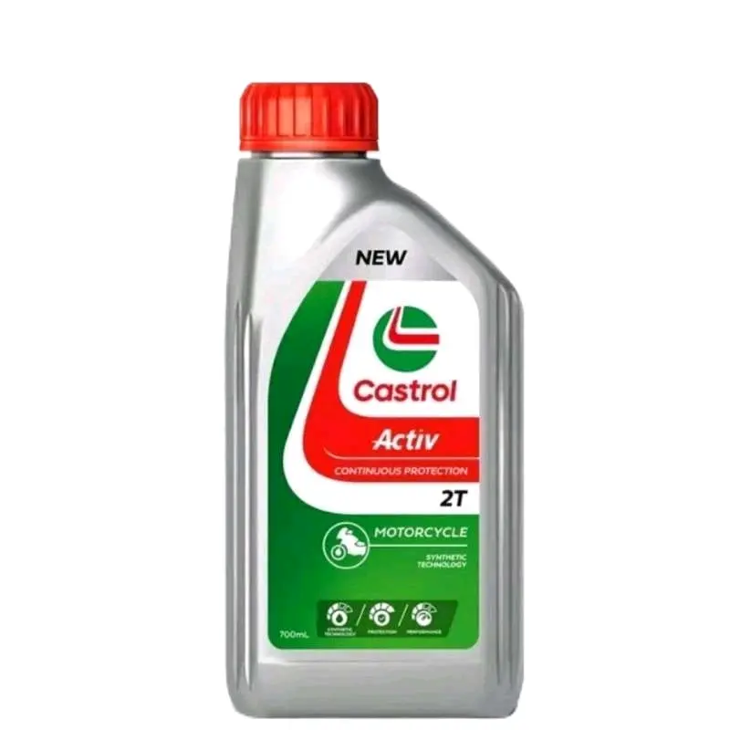 ￼Oli Samping Castrol Activ Low Smoke 2T 0.7L asli original castrol oli mesin Engine