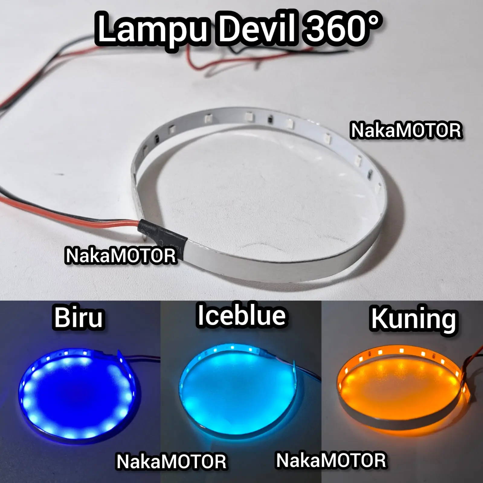 Lampu Devil 360 derajat Demon Eye DE Projector HID biled