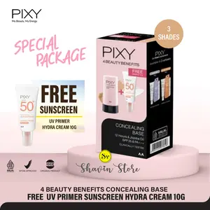 PROMO FREE SUNSCREEN Pixy 4 Beauty Benefits UV Whitening Concealing Base + UV Primer Sunscreen Limited Edition