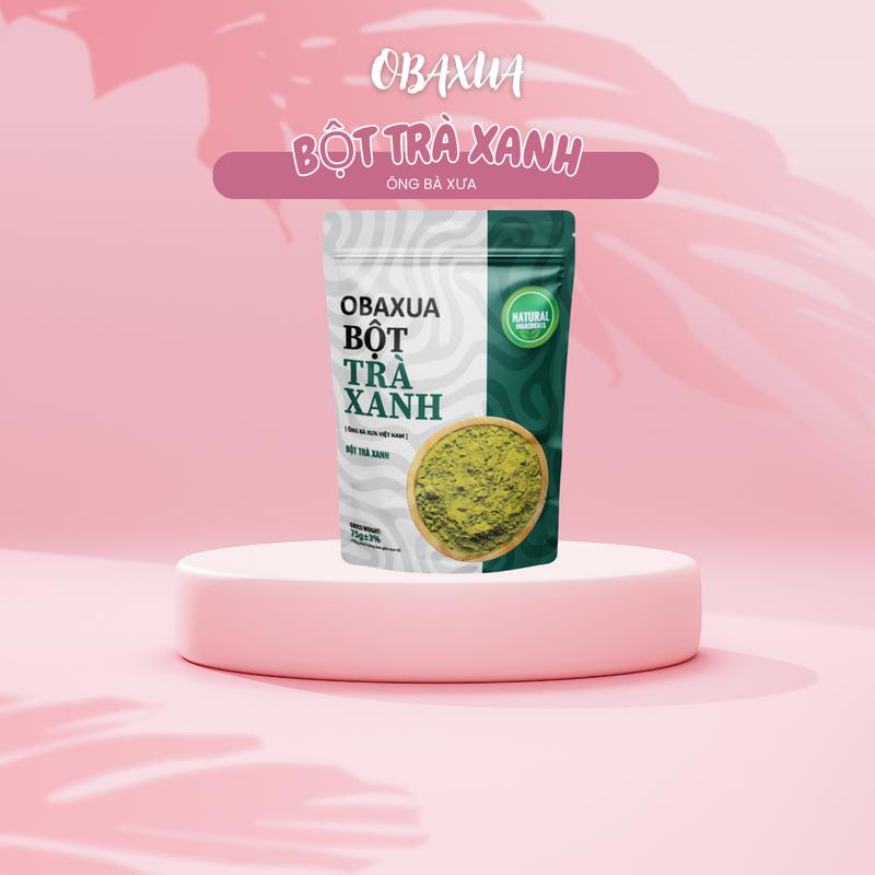  Obaxua Bột Trà Xanh 75Gr - Mặt Nạ Bột Đắp Mặt & Body Dưỡng Da Tự Nhiên Chính Hãng Obaxua 75g 250g Chăm Sóc Da Tự Nhiên 