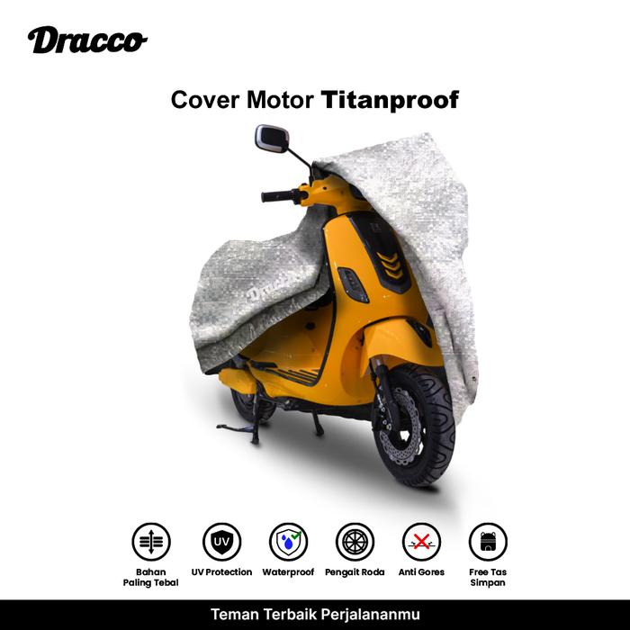 Gambar Cover Motor UWINFLY Waterproof Tebal Dracco Titanproof-Anti Gores UV Protection Tas Simpan dari Dracco Indonesia Kota Administrasi Jakarta Pusat Tokopedia