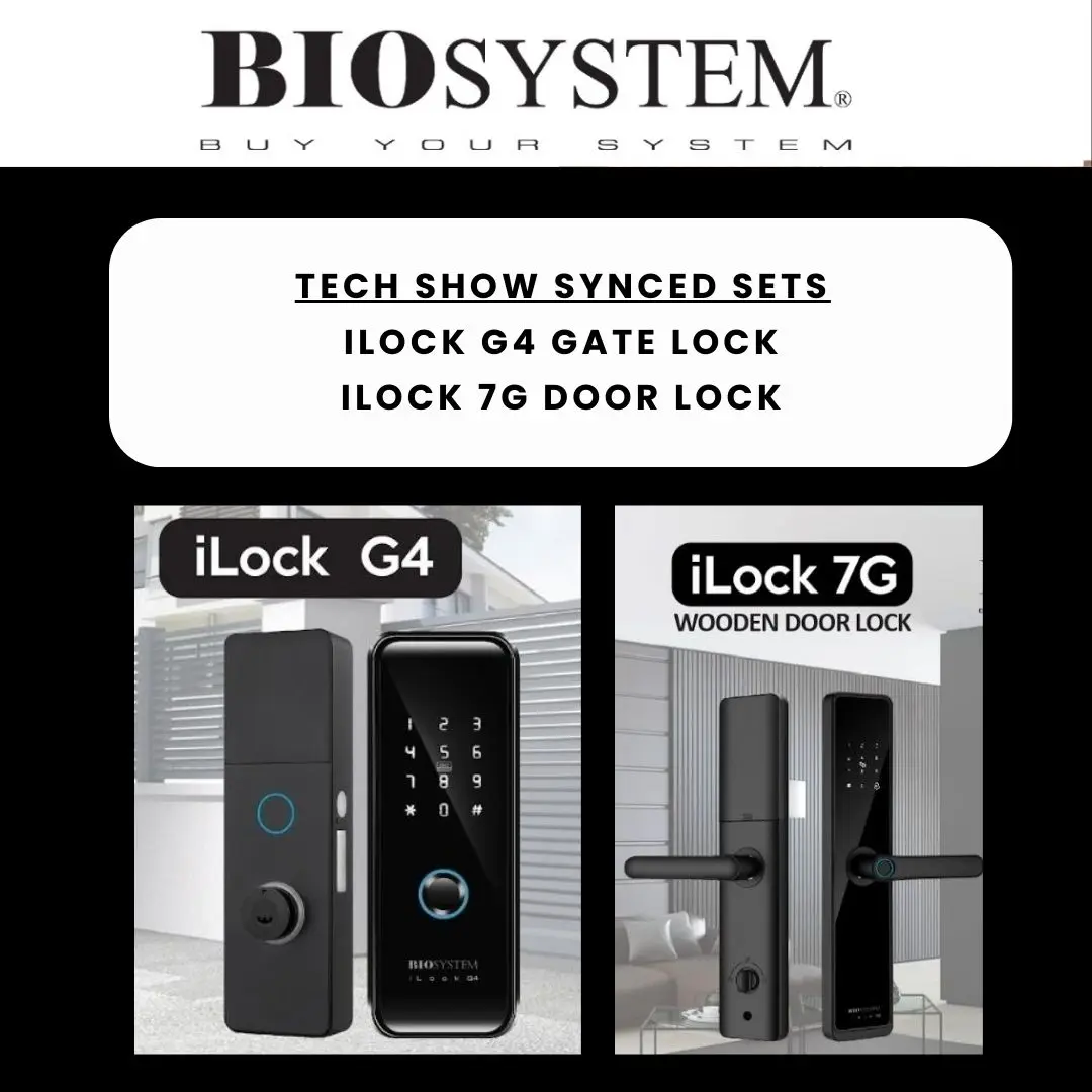 [BUNDLE] BIOSYSTEM DIGITAL GATE LOCK G4 & DOOR LOCK 7G
