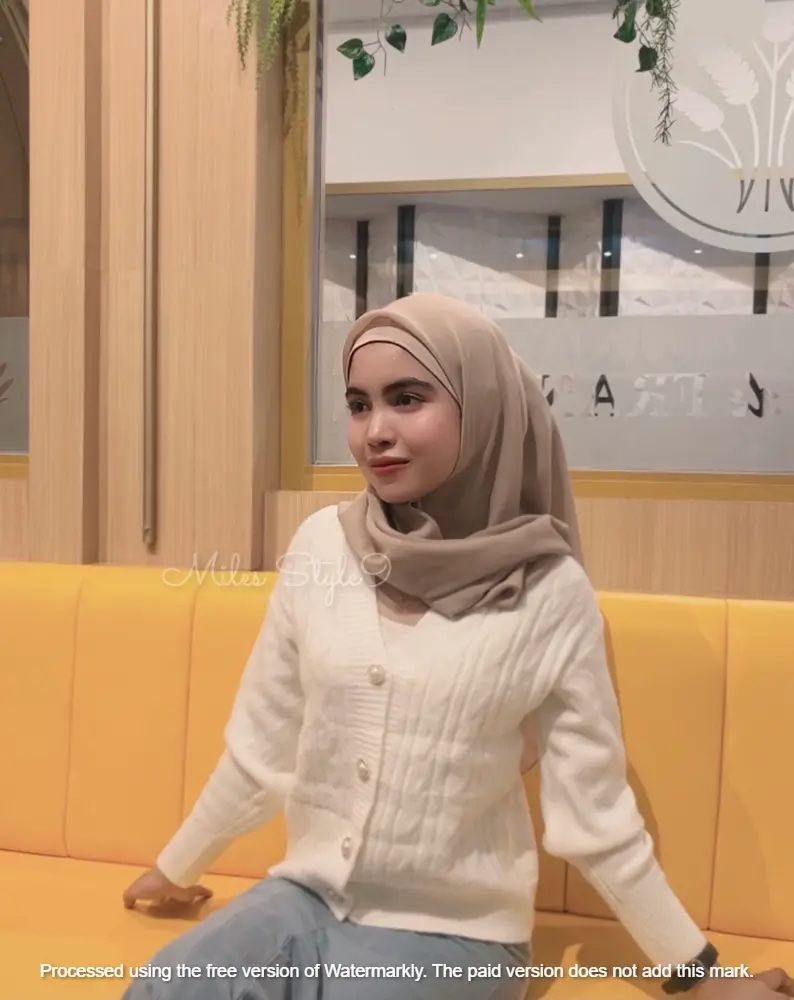 Cardigan Luca Knitwear Wanita Atasan Outer Panjang Baju Motif Crop Tebal Katun Casual Kardigan Jaket Bunga Sweater