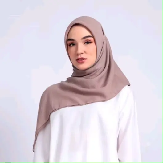 Assajid Scarf - Hijab Kerudung Segi Empat Basic Scarf Polycotton Premium Square 3