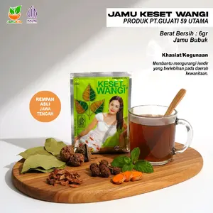 Jamu Keset Wangi - Mengurangi Lendir Berlebihan // Bubuk // 6 Gram // Isi 10 pcs