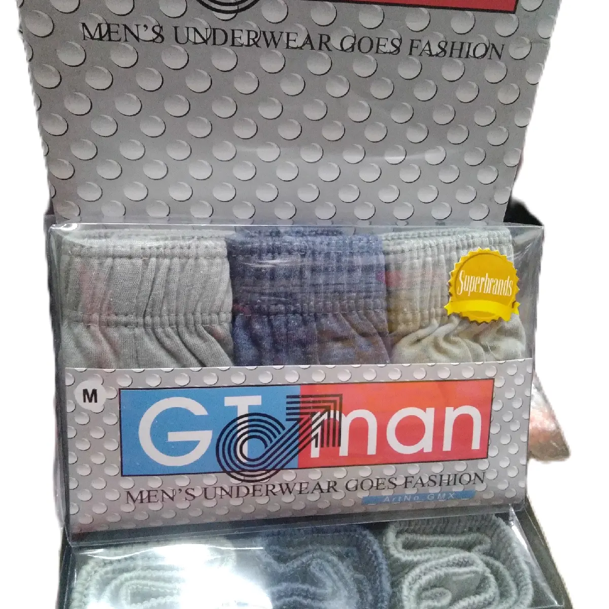 CELANA DALAM PRIA GT MEN GMX Original3(pcs)./Celana Dalam Cowok./Celana Dalam laki-laki Dewasa Katun Nyaman Karet Boxer Remaja