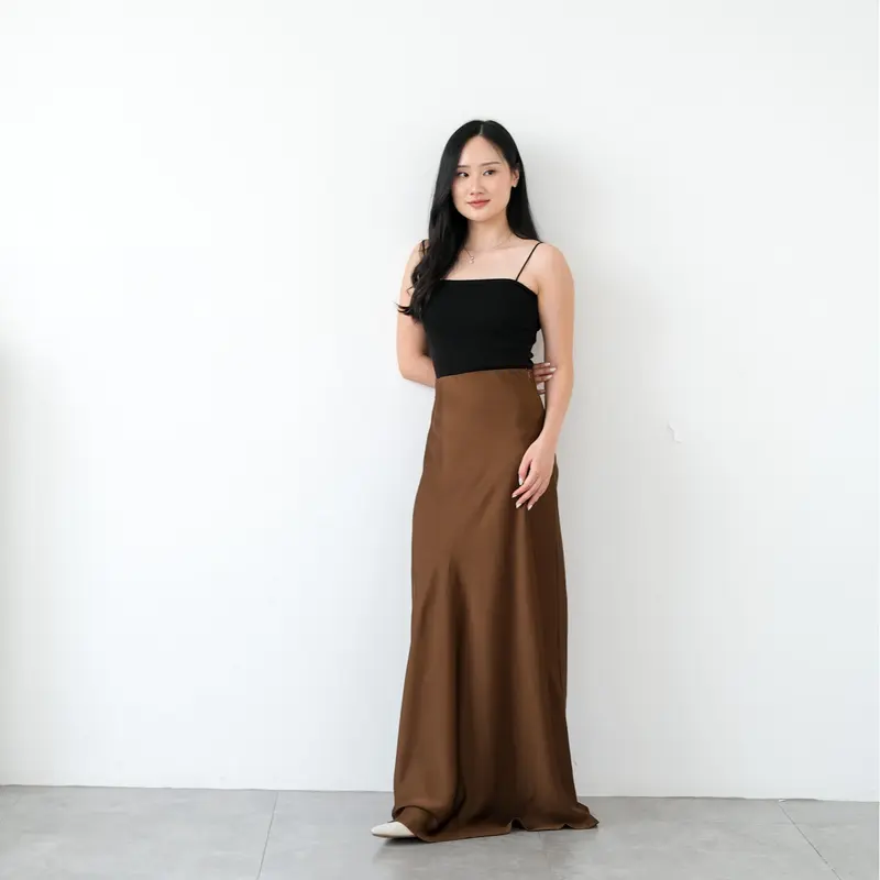 [JENN&ROSE] HILDA MAXI SATIN SILK SKIRT | Rok Satin 110CM 3