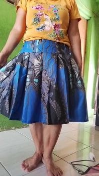 Product Review of ROK ZARA KOREA STYLE PENDEK batik pekalongan from v**6 0