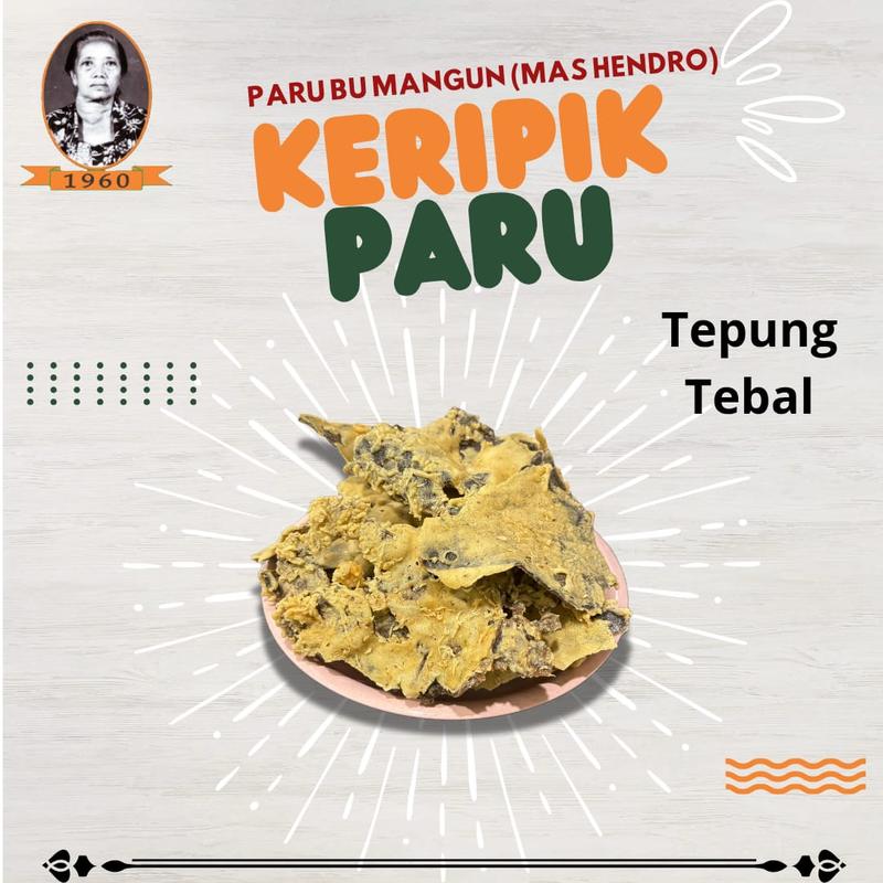 Bu Mangun Keripik Paru Tepung Tebal (100gr & 250gr) 1