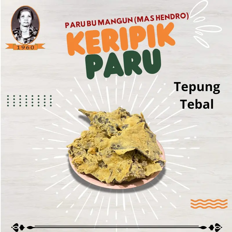 Bu Mangun Keripik Paru Tepung Tebal (100gr & 250gr) 0