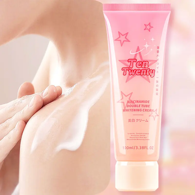 Product Introduction of TEN TWENTY 2IN1 DOUBLE TUBE NIACINAMIDE WHITENING CREAM SKIN WHITENING MOISTURIZE SMOOTH GEL 100ML 6