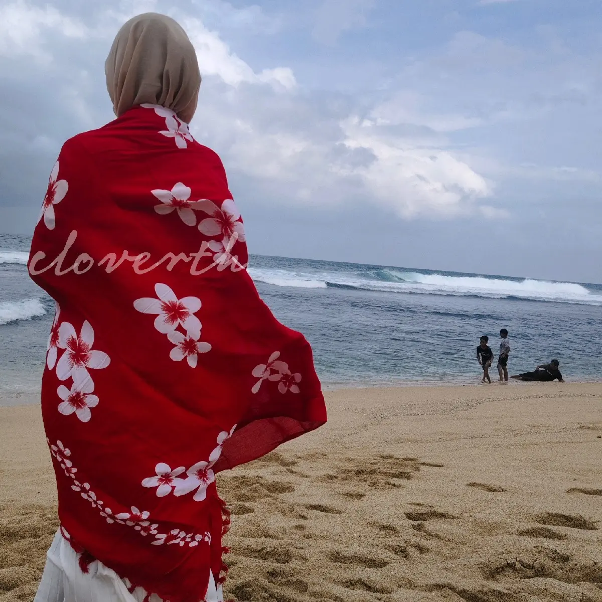 Kain Pantai 165x120 Motif Bunga
