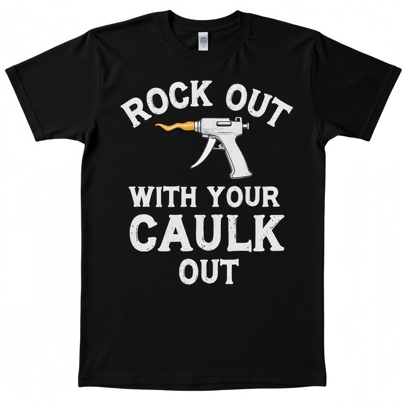 Rock Out With Your Caulk Out Construction Worker Tshirt Gift Rock Out With Your Caulk Out Construction Worker Tshirt Gift
