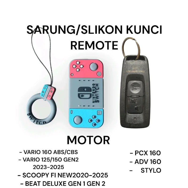 Cover kunci Remote/sarung kunci remote Honda Vario 125 Gen2 vario 160 abs cbs Scoopy fi new beat deluxe pcx 160 adv 160 Stylo 0