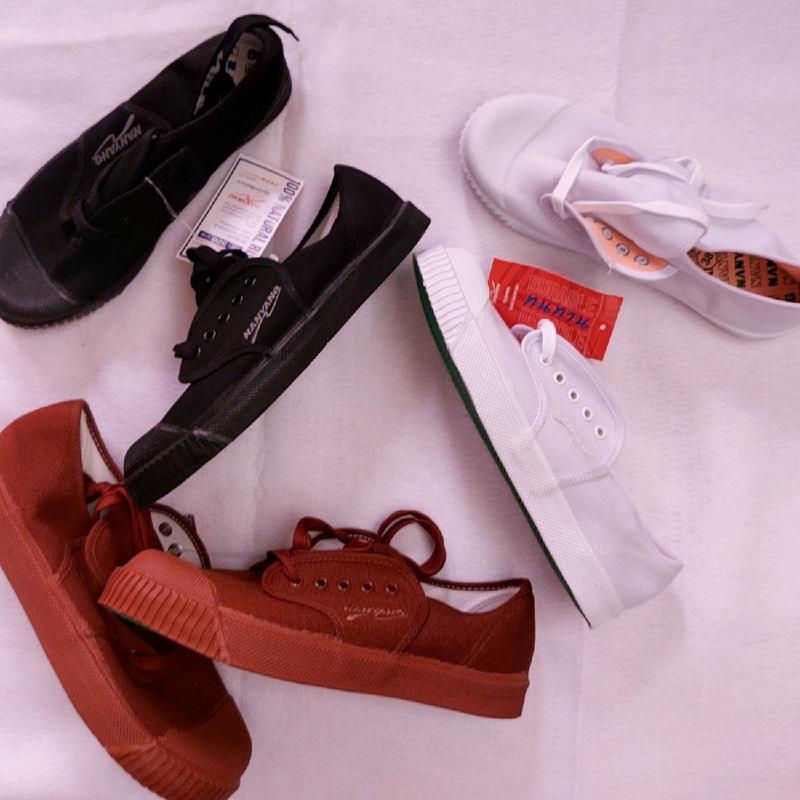 SEPATU SEPAK TAKRAW NANYANG ORIGINAL THAILAND WARNA PUTIH HITAM