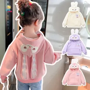 Himawari.kids [COD] Jaket Anak Perempuan LAPINA Aksen Hoodie Kelinci Premium New Arrival Fashion