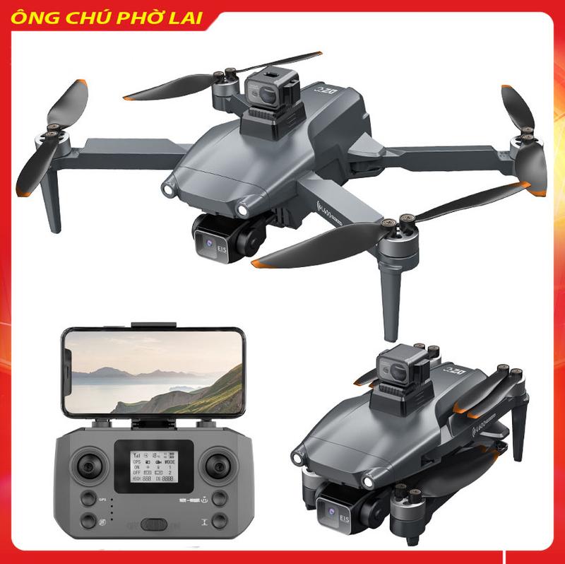 Flycam L600 PROMAX - Camera 4k, gimbal chống rung 3 trục, GPS mất sóng tự quay về