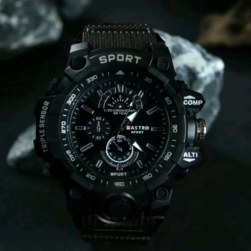 Jam Tangan Anak Pria Gastro Sport Original Analog Fashion Terkini Strap Rubber Free Box dan Batter Cadangan