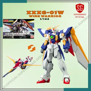 Action figure hg 1/144 wing warrior action figure model kit pajangan xxxg-01w