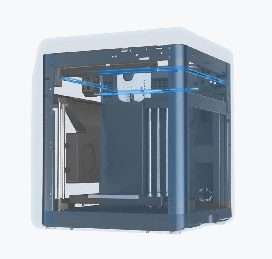 Flaorge Adventurer 5M pro 3D Printer 2 Removable Nozzle, Glass Bed and Leveling-Free, DIY, Industry 3D Printer