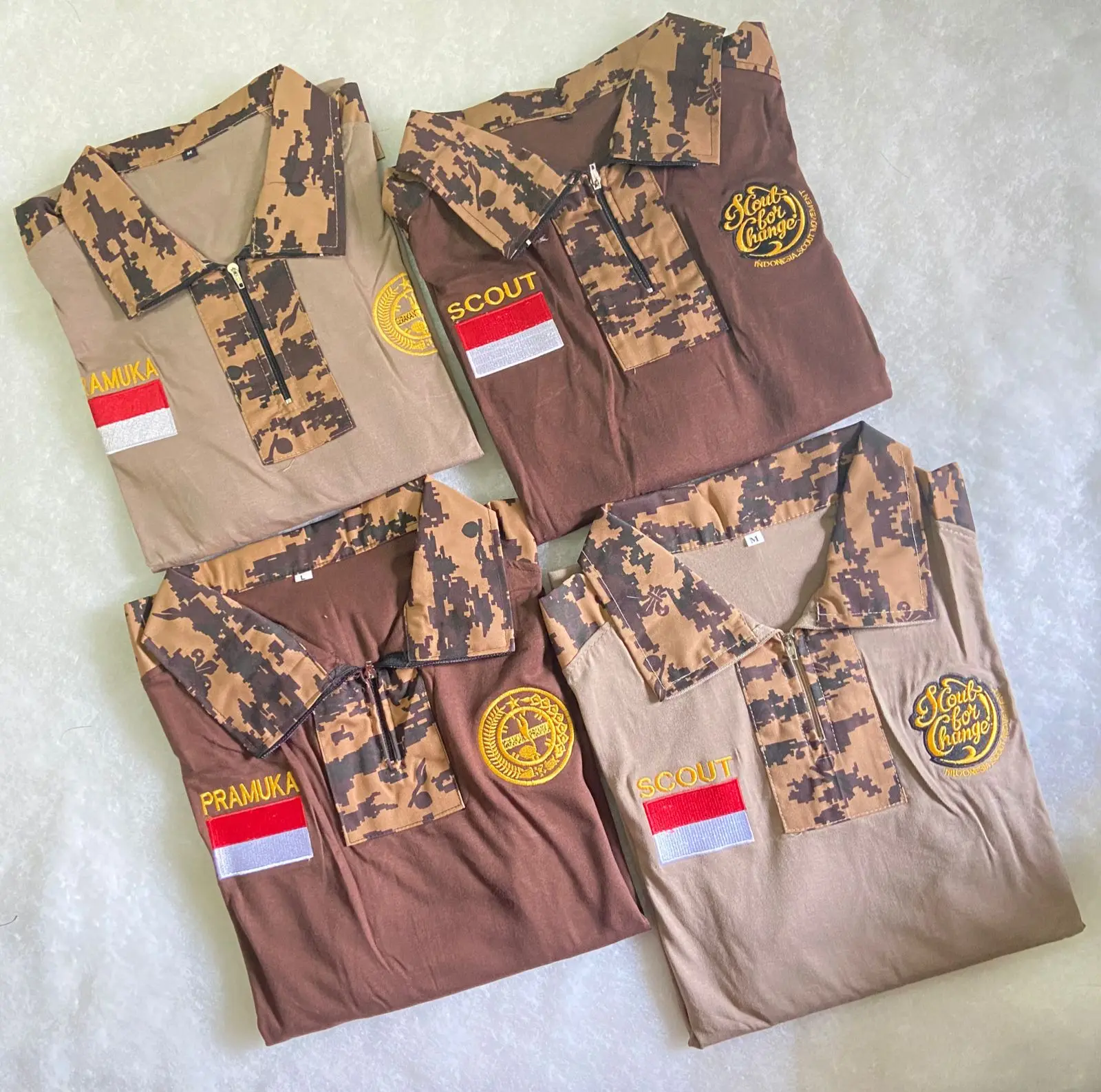 Baju / Kaos BDU Perlengkapan Pramuka
