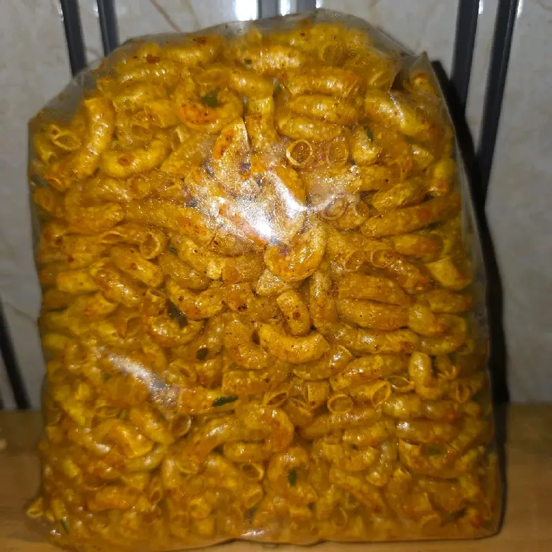 Yupita Snack Makaroni Cikruh Basah Lekoh Makanan Kering Crispy Pedas Cemilan Food Keripik 500gram Ijin BPOM Pirt Halal Camilan Spicy 5