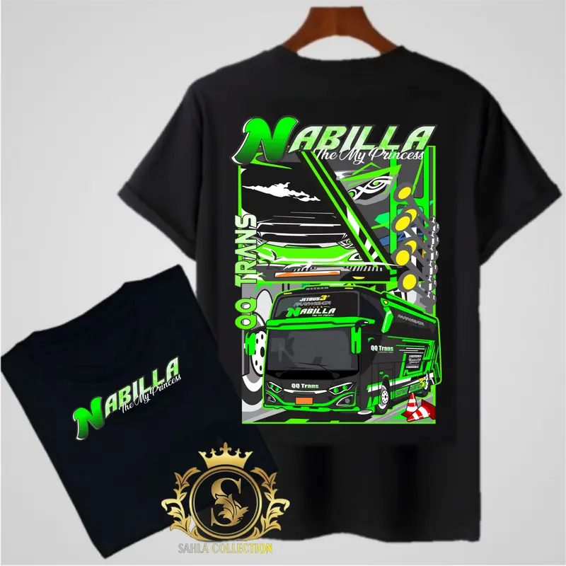 Kaos Anak Bus NABILLA Usia 1-12 Tahun Cotton Combed Katun Distro - Fashion Anak 0