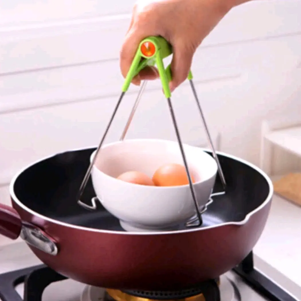 ALAT PENJEPIT PANCI ANTI PANAS/ PENJEPIT PIRING DAN MANGKOK ANTI PANAS SERBAGUNA STAINLESS ALAT DAPUR