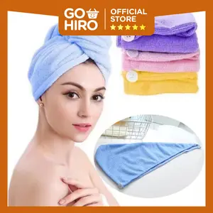Handuk Keramas Kepala Kain Lembut  Microfiber / Handuk Pengering Rambut Hair Towel Magic