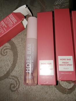 Product Review of HOBE BAR Probiotic Oral Spray - Sugar-Free, Alcohol-Free, and Preservative-Free, Peach Mint Flavor for Fresh Breath (20 ml) hobe  bar pewangi mulut semprot mouth spray parfum  mulut Liquid from n**a p**i 3