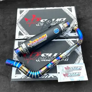 Knalpot Semi Samlong Type Blast Series SWR Racing Original Corong Linting Kendaraan Vario Nmax Aerox Beat Pcx Mesin Motorcycle Slincer inlet 38 mio