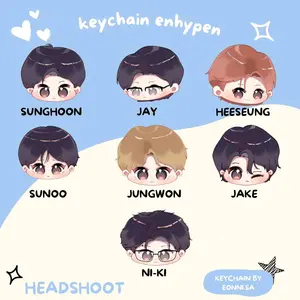KEYCHAIN SUNGHOON JAKE HEESEUNG JAY  ENHYPEN BY EONNISA UNOFF/FANMADE
