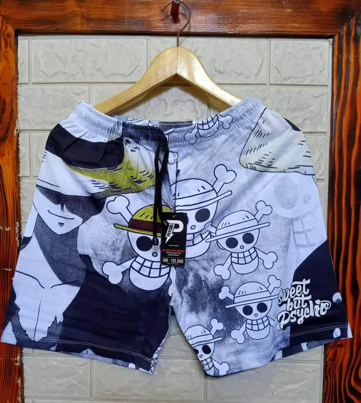 Celana Boxer Motive Random Pria Dewasa // Celana Pendek Pria // Celana Tartan Pendek Santai 0
