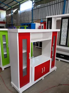 bufet tv pajangan ruang tamu type new avanza harga pabrik Kayu Minimalis lemari