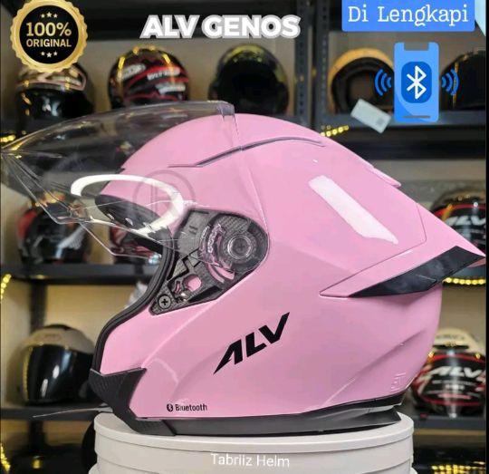 HELM ALV GENOS VERSI BLUETOOTH 100% ORIGINAL. PAKET GANTENG SUDAH SNI Helm Motorcycle