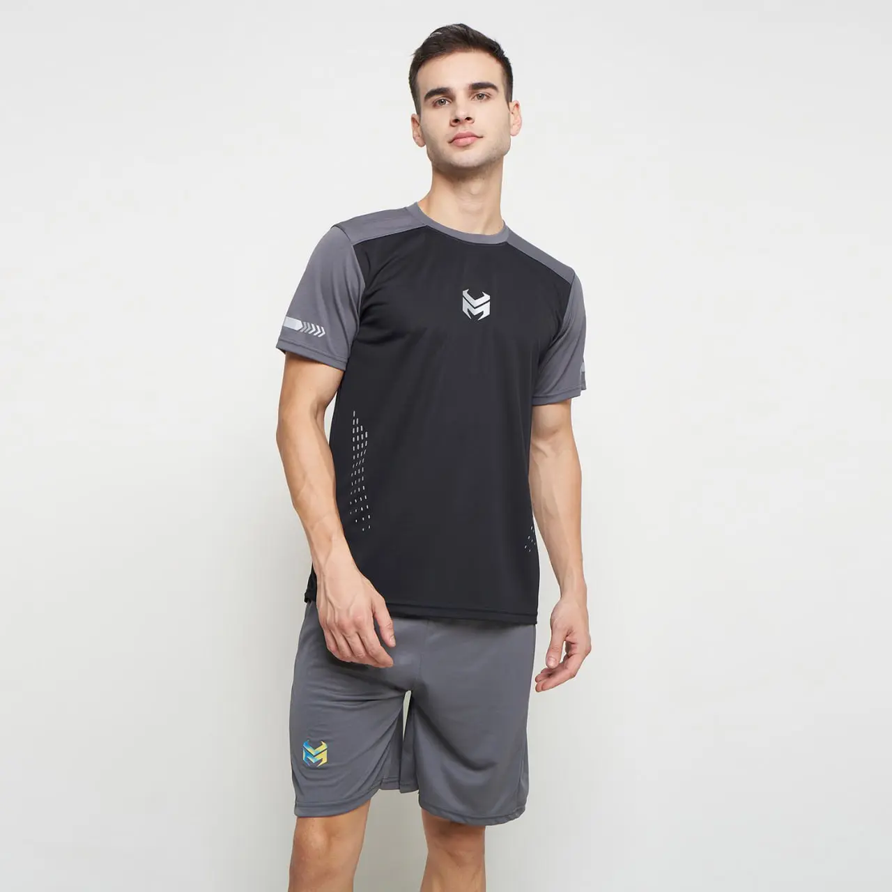 Monexo - Baju Kaos Olahraga Pria Running Gym Fitness T-shirt Atasan Pria MLN03