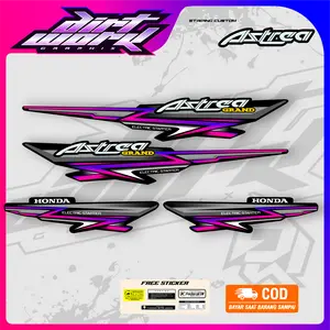 NEW STRIPING VARIASI ASTREA HONDA GRAND MODERN / STICKER LIST MOTOR ASTREA BY DIRTWORK.graphix